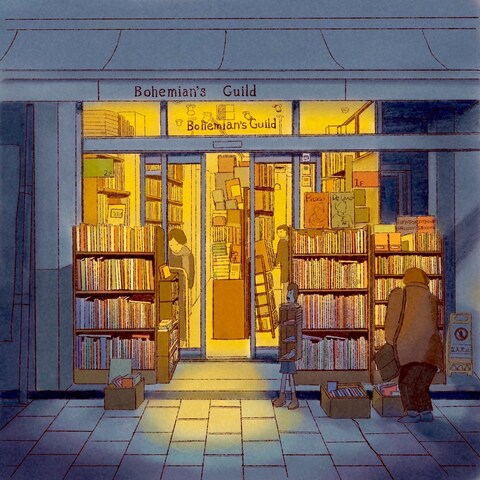 神保町本屋街スケッチ