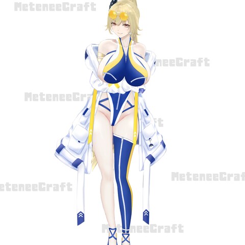 Vtuber青桜show様水着衣装新規デザイン、イラスト制作