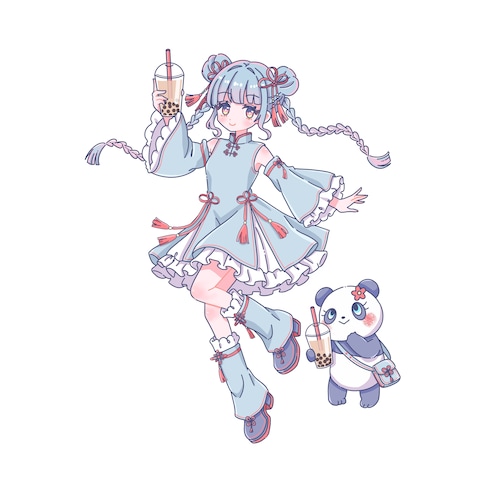 全身キャラクターイラスト