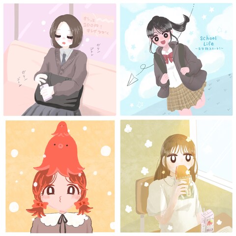 学生さんイラスト