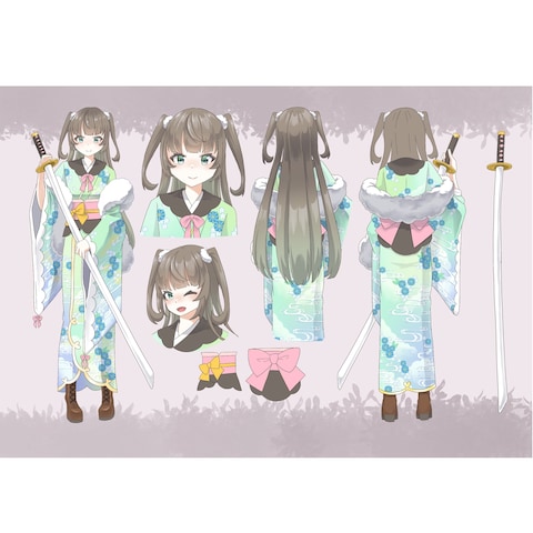 和服キャラクターデザイン