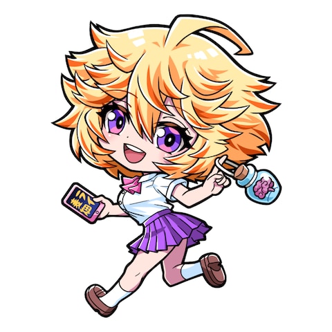 シール用デフォルメイラスト「エミリィ」