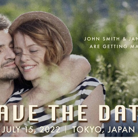 映画風SAVE THE DATE