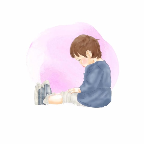 この小ささを忘れないための似顔絵（今しかない姿を残す一枚）