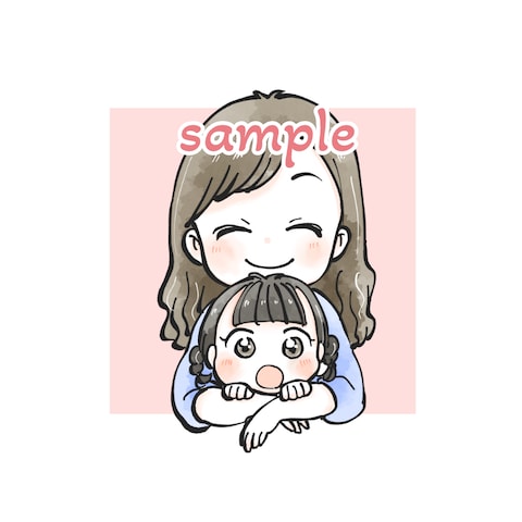 ゆるほわアイコン（親子）