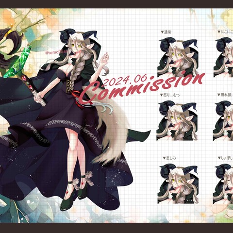 TRPG用立ち絵イラスト