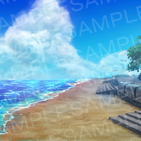 背景イラスト見本①（廻ノ夏レコード）