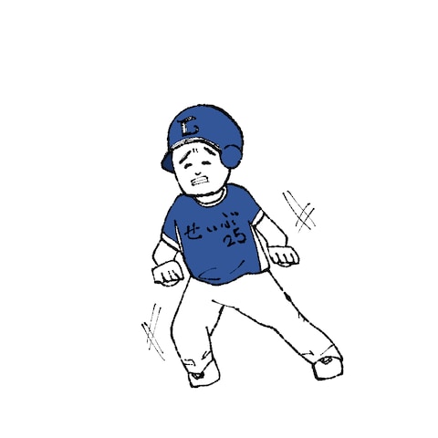 野球選手の似顔絵イラスト