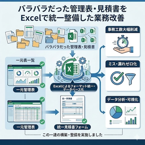 管理表・見積書の整備（制作サンプル）