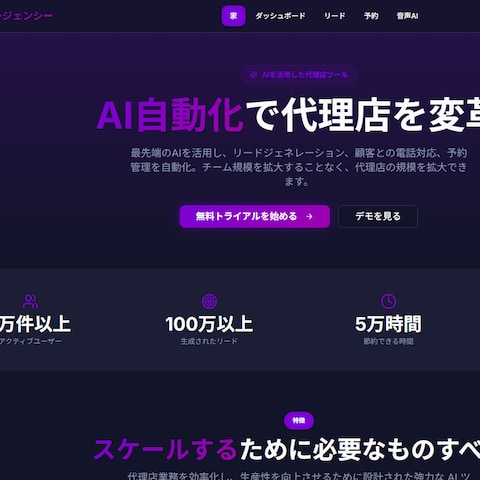 AIエージェンシー向けSaaSプラットフォ