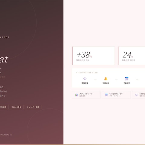成約率UPのAIチャットボット｜設計〜運用まで対応