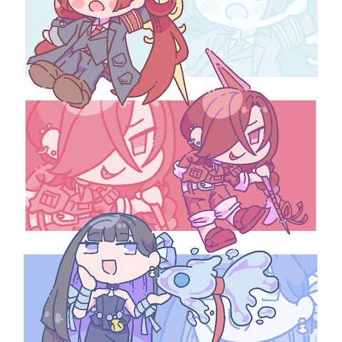 デフォルメキャラクターポストカード