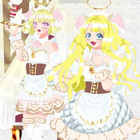 天使×羊メイドさん