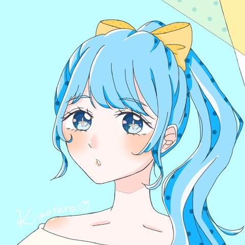 可愛い創作女の子イラスト