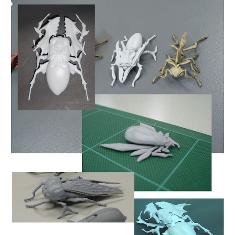 ガシャ／昆虫フィギュア原型