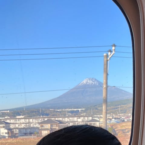 新幹線から富士山♪
