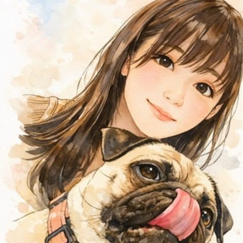 結婚式招待状日常写真のイラスト化