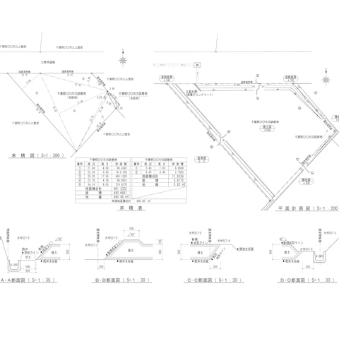 図面サンプル②（農地埋立図）