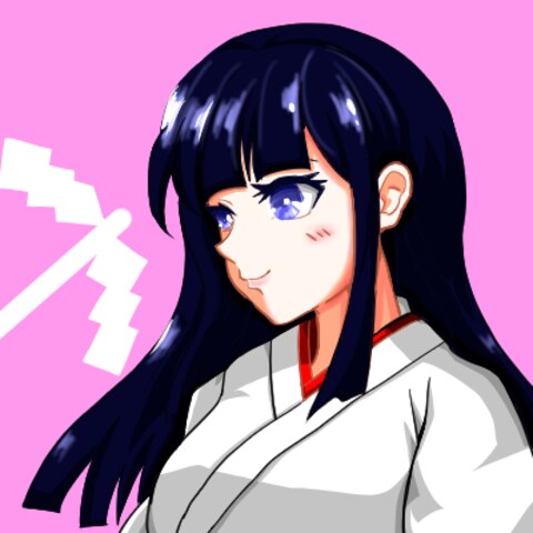 巫女のイラストです。