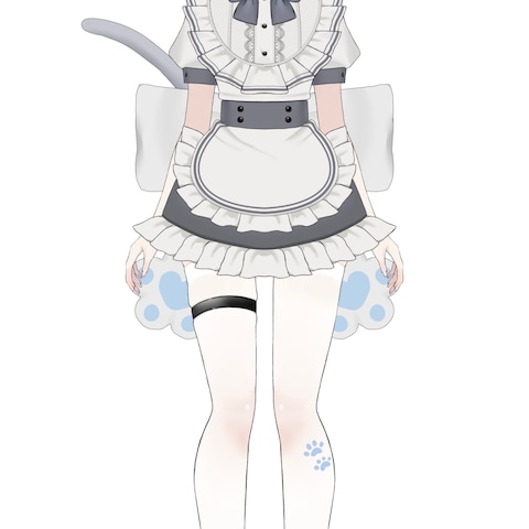 クラシックな猫耳メイドちゃん