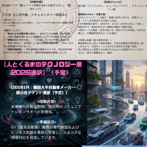 SNS企画・動画、画像制作・韓国語翻訳ポートフォリオ