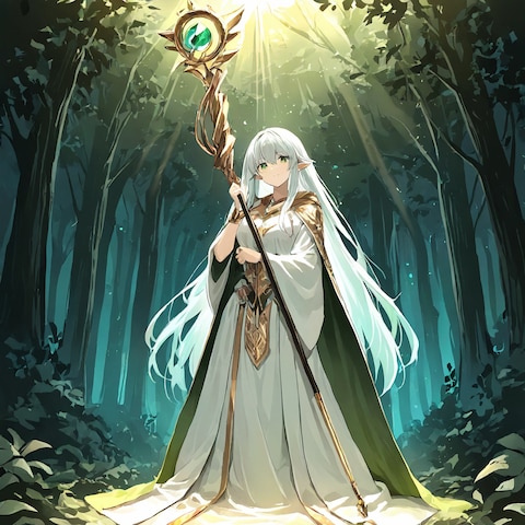  「Emerald Sage – ファンタジー少女」