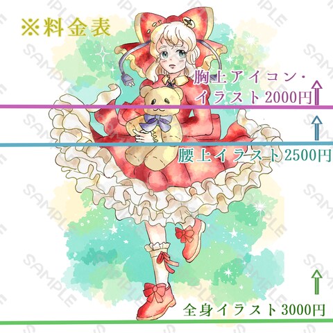 イラスト制作の料金表