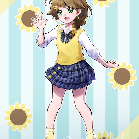 オリジナルキャラの立ち絵（ナツキ）