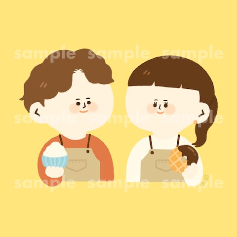 似顔絵イラスト制作