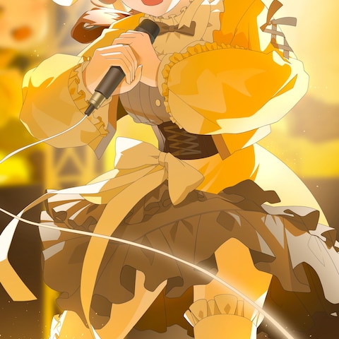 背景付き一枚絵