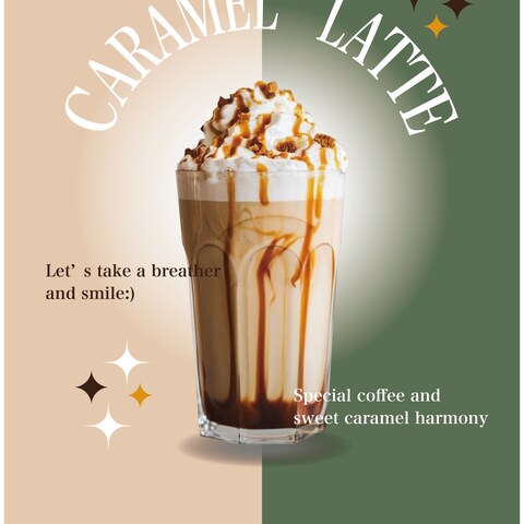 カフェの広告デザイン