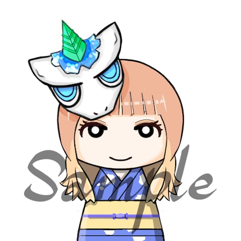 青ユニコーン（依頼作品）
