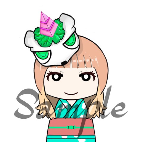 緑ユニコーン（依頼作品）