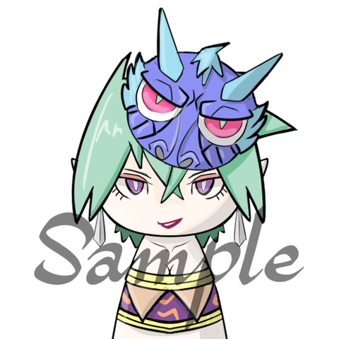或花（オリジナルキャラクターをメンチ面化）