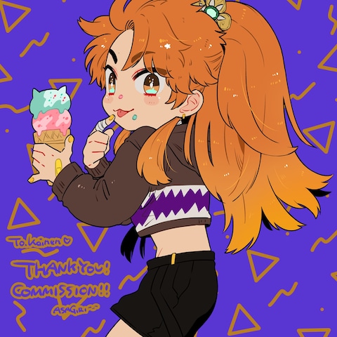 【skeb納品】Vtuber様イメージイラスト制作依頼品