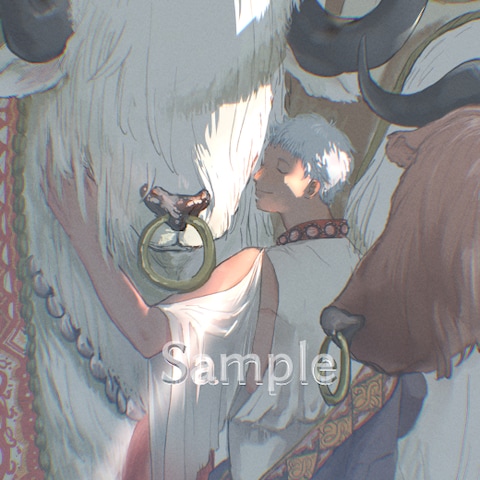 イラスト制作（人物＋動物）
