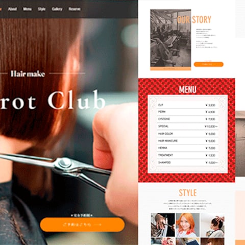 Pierrot Club(ヘアメイク）ホームページ
