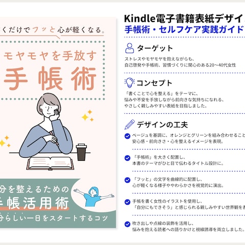 電子書籍表紙デザイン　手帳術