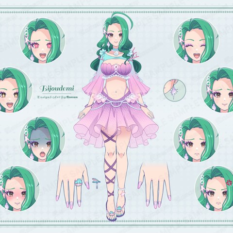 個人VTuber Bijoudemi様 モデルデザイン