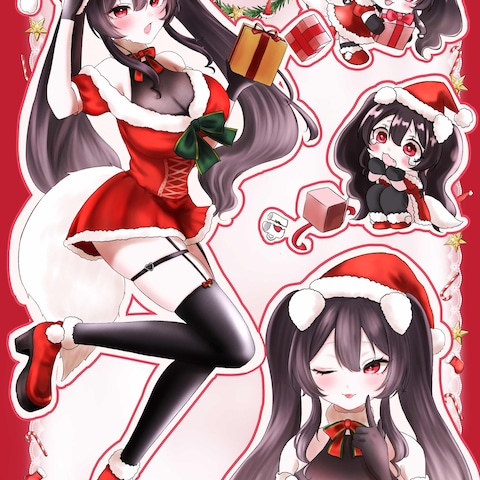 クリスマス詰め込みイラスト
