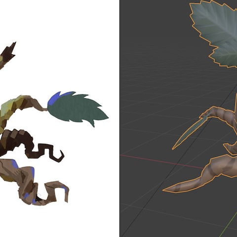 ボスモンスターの3Dモデル