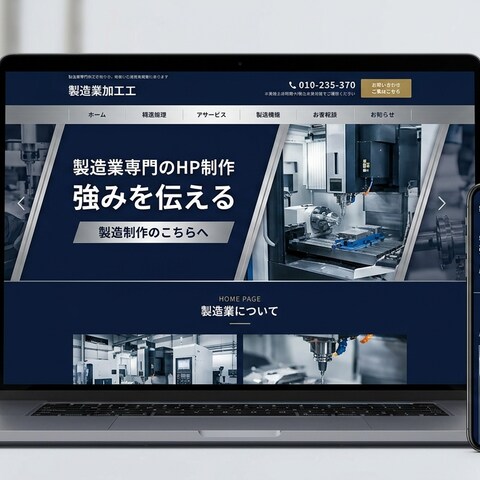 製造業・町工場専門Webサイト制作【デモ】
