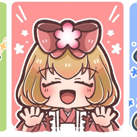 【上半身】デフォルメイラスト