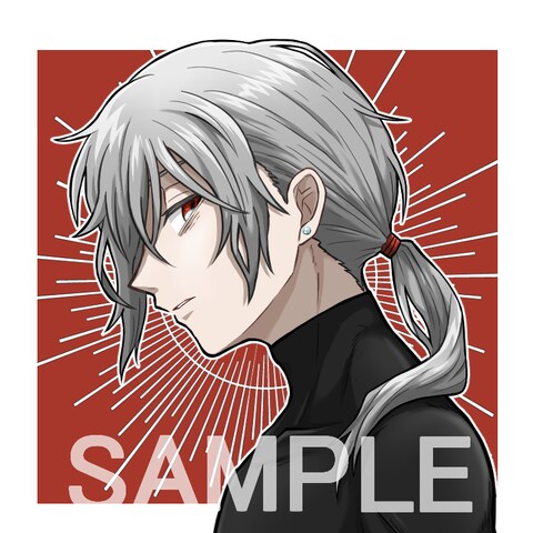 クール系男子アイコンイラスト