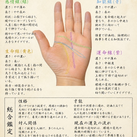 手相占い診断書