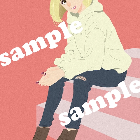 女性の全身絵
