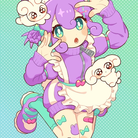 オリジナルキャラクター全身イラスト