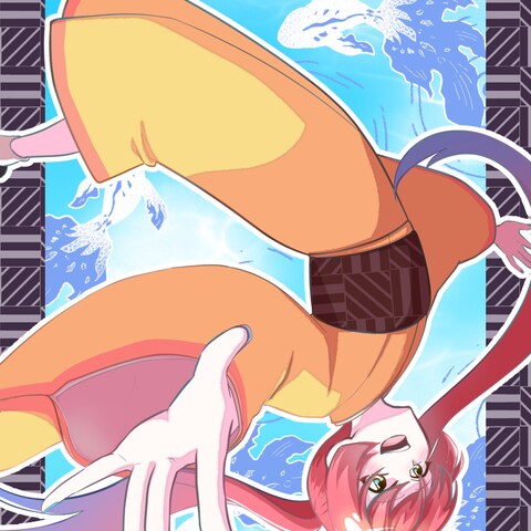 ソラを舞う　オリジナルイラスト