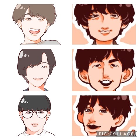 リアル寄りの似顔絵！