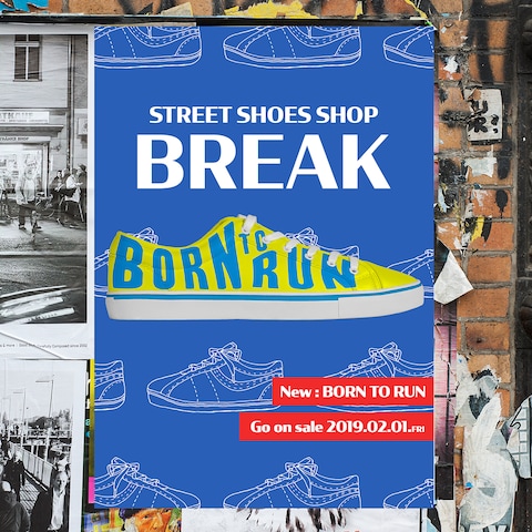 靴ブランドBREAKの販売ポスター